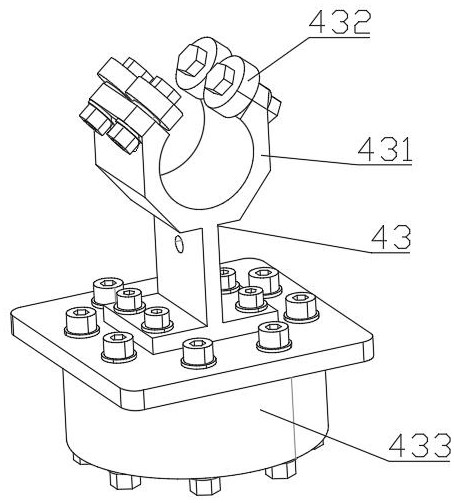 Three-rocker-arm test device for spatial mechanism compound motion microgravity expansion