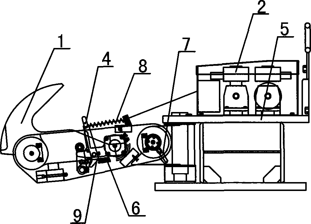 A single-point mooring intelligent rapid de-tethering device