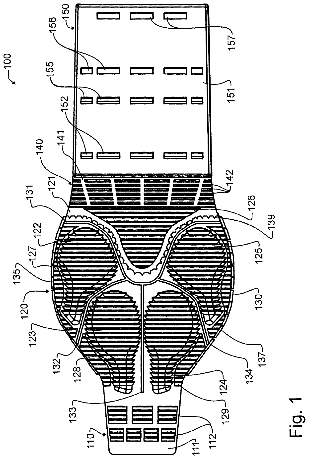 Trail boot with molded liner and adjustable metatarsal and metacarpal pad