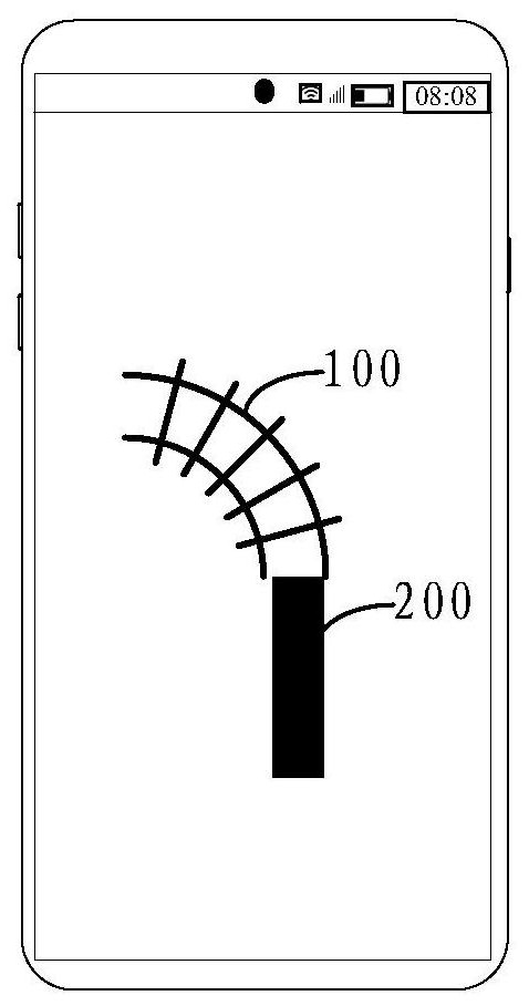 Route map display method and device and electronic equipment