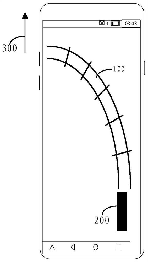 Route map display method and device and electronic equipment