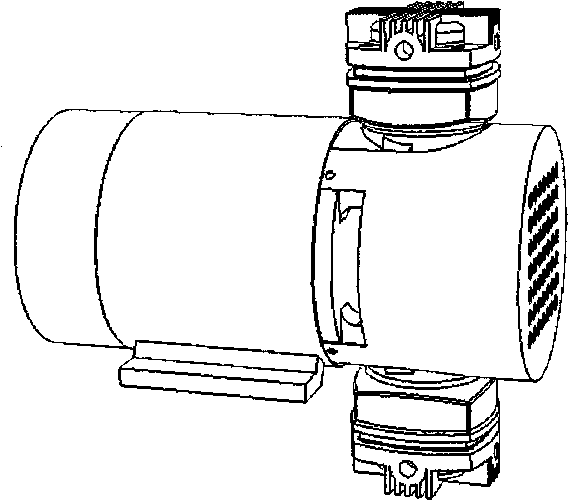 Oil-free compressor used in locomotive
