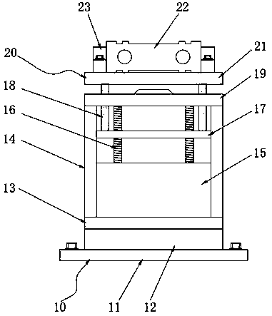 Bidirectional movable clamping plates of automobile welding robot