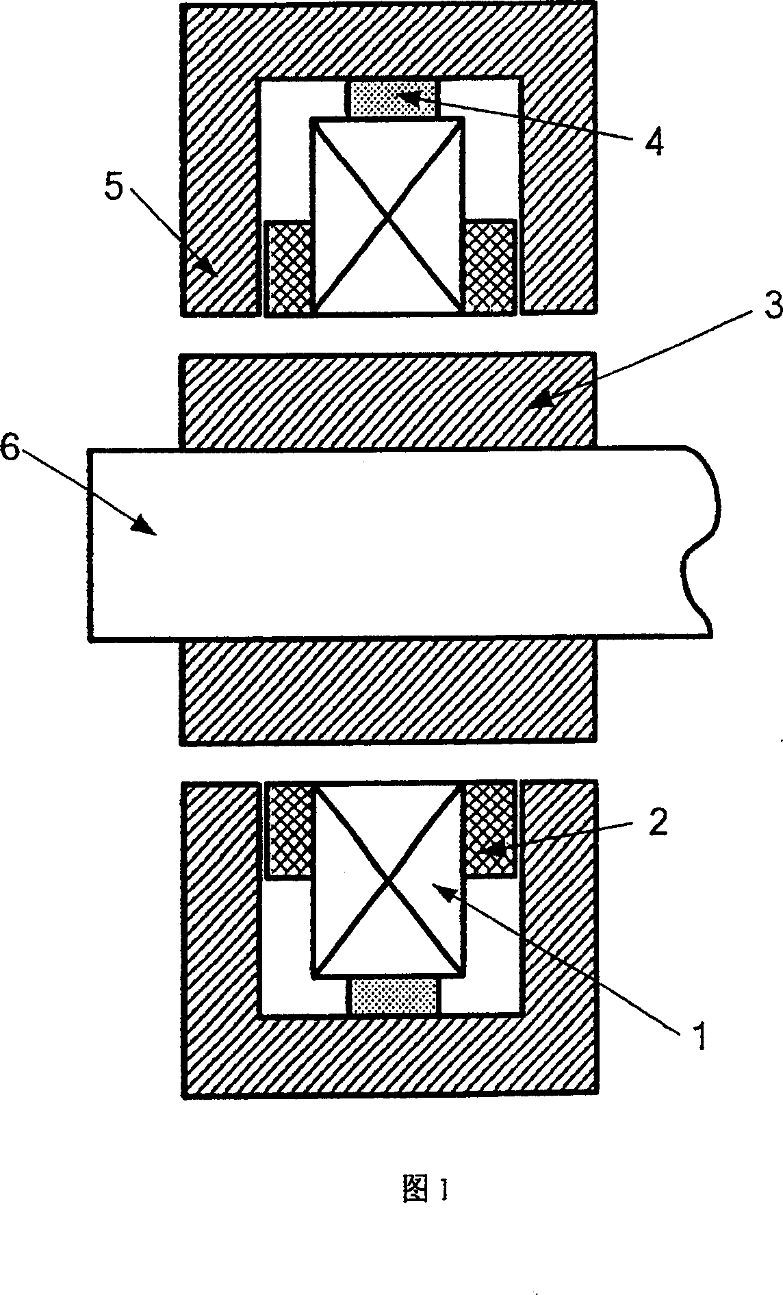 Permanent magnet offset radial magnetic bearing