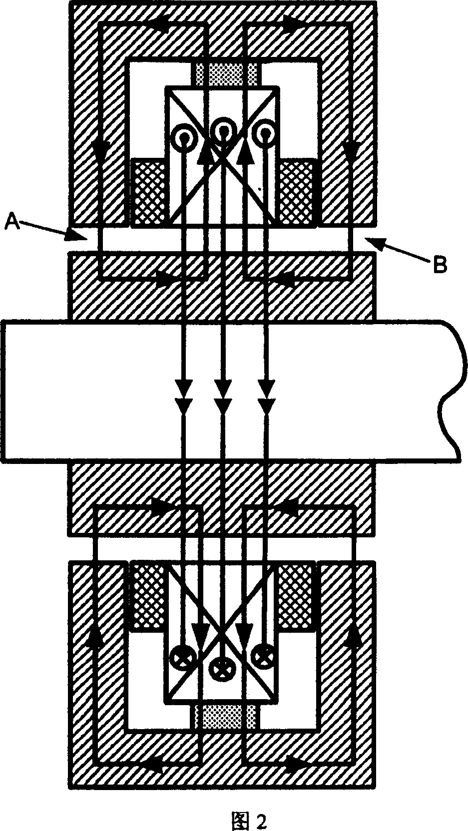 Permanent magnet offset radial magnetic bearing