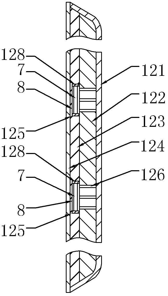 Contact-type hockey shoot training device based on wireless transmission