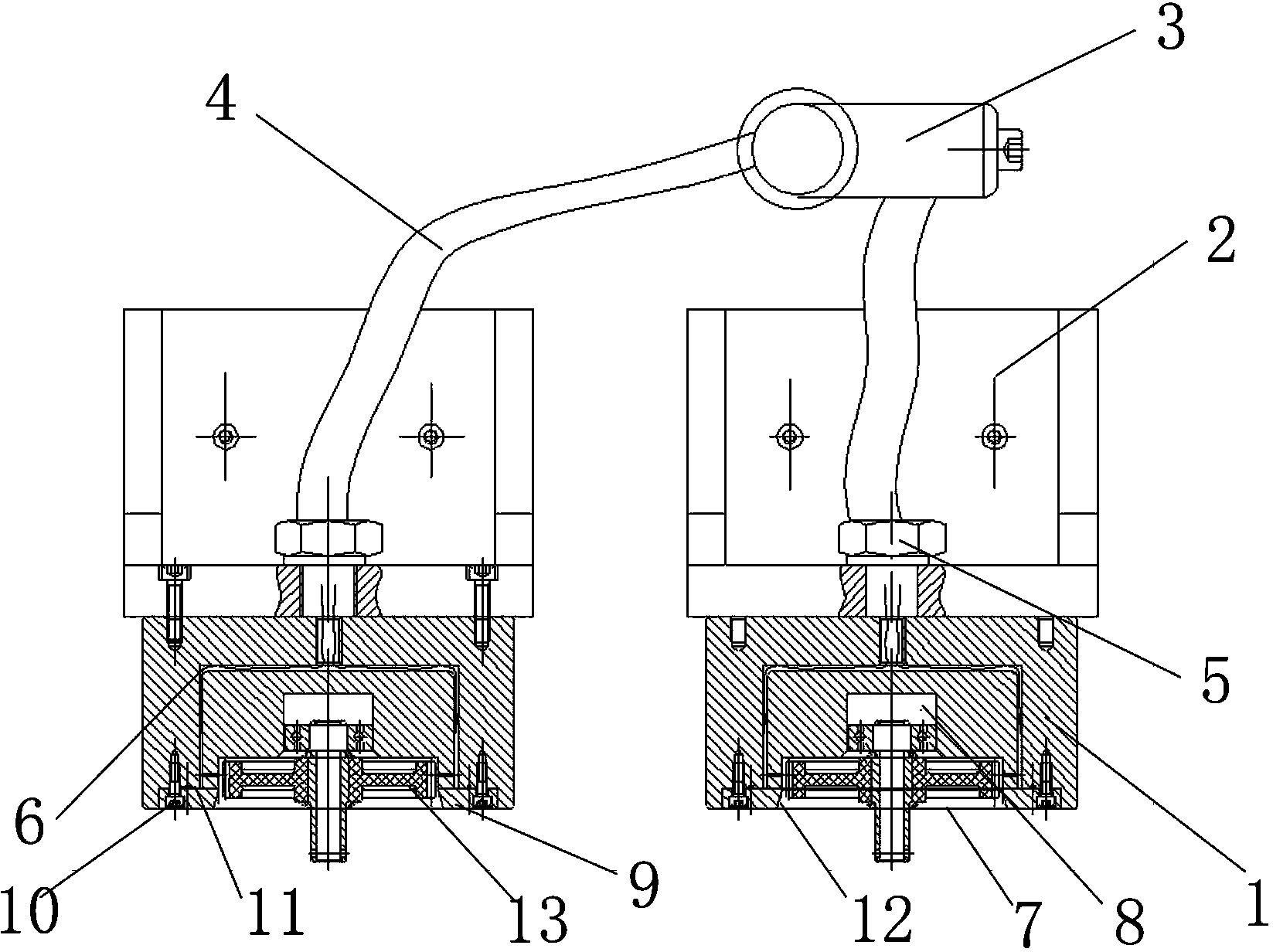 Multi-hole high-sealing oiling injection head