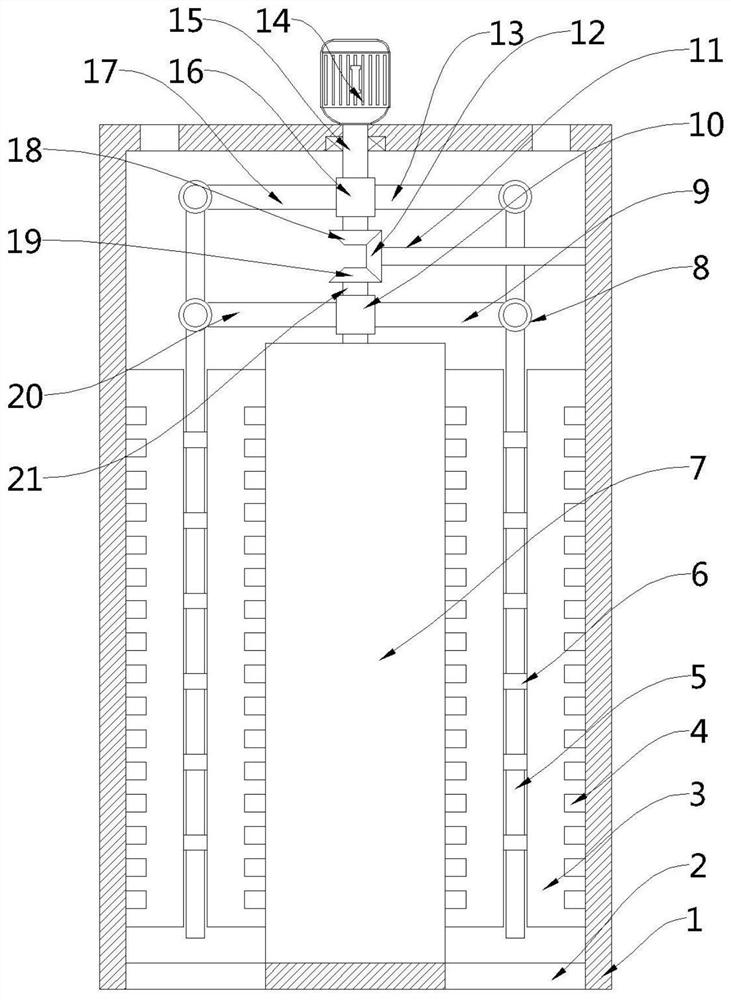 Petroleum coke calcining device for prebaked anode