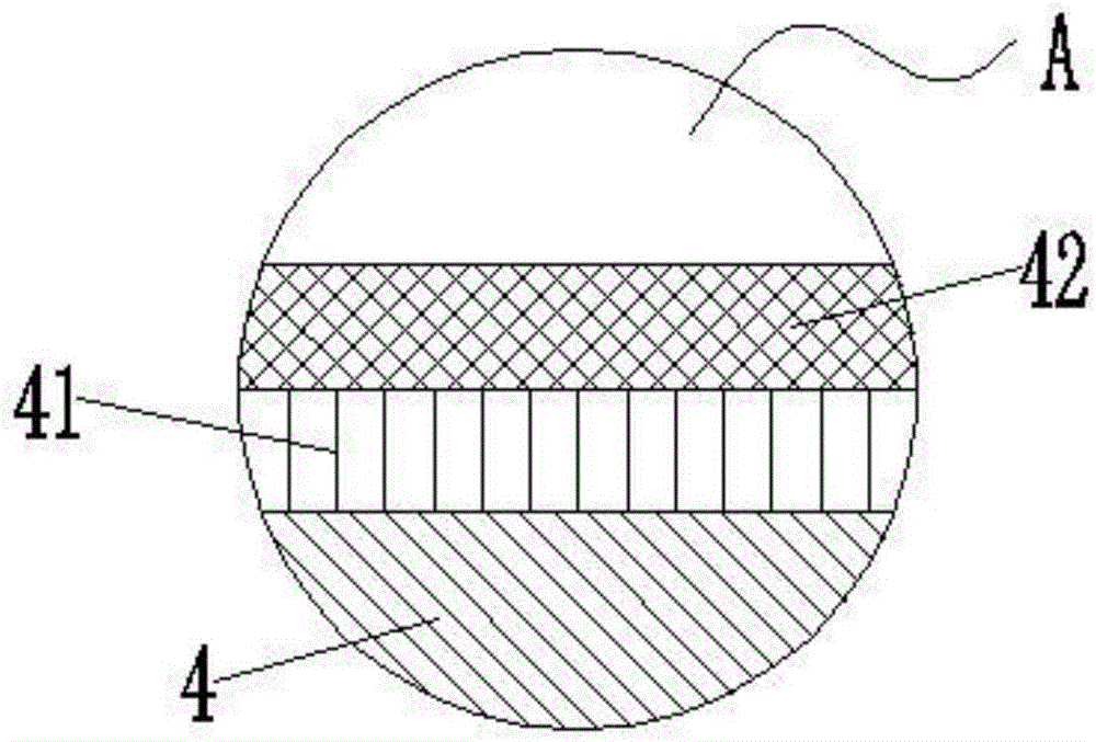 Collector pipe embedding structure for saline-alkali land soil improving