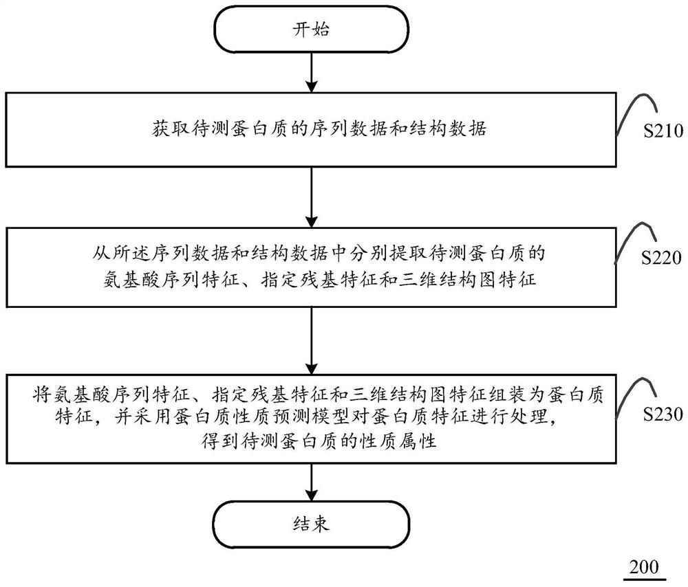 Protein property prediction method and device based on multi-dimensional characteristics and computing equipment