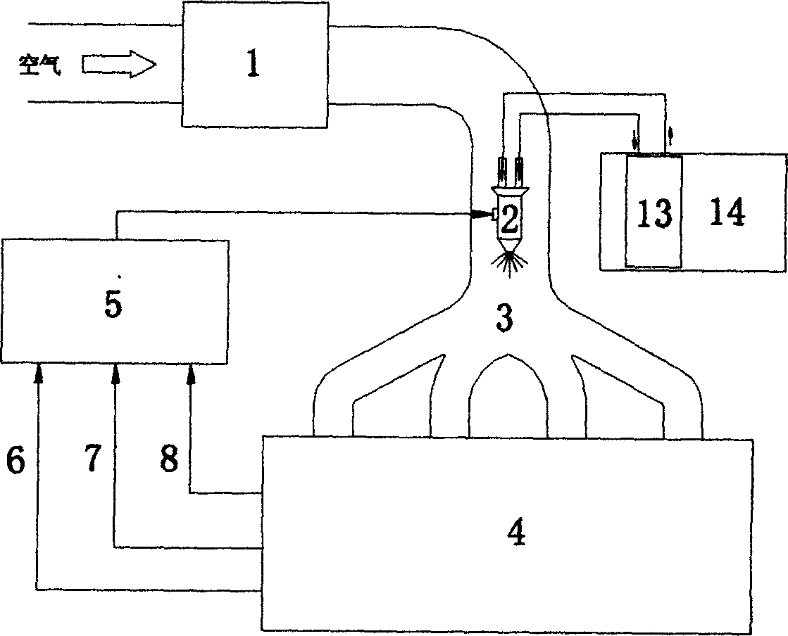 Diesel engine intake alcohol injection apparatus and injection control method