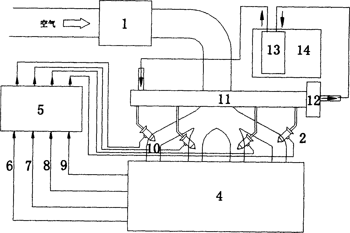 Diesel engine intake alcohol injection apparatus and injection control method