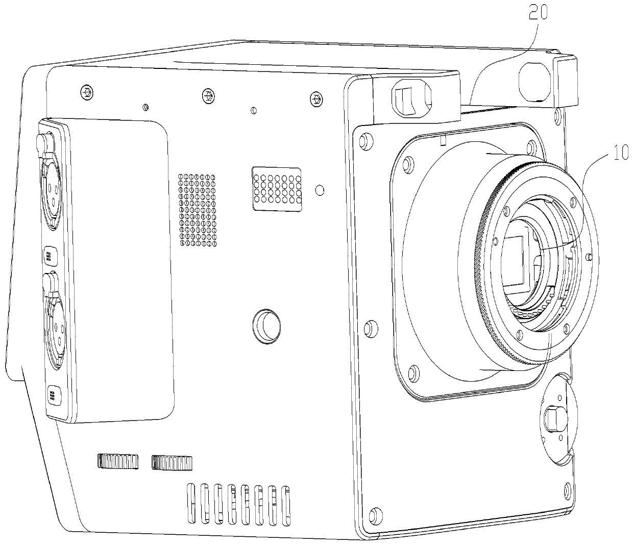 Shooting device, shooting equipment and movable platform