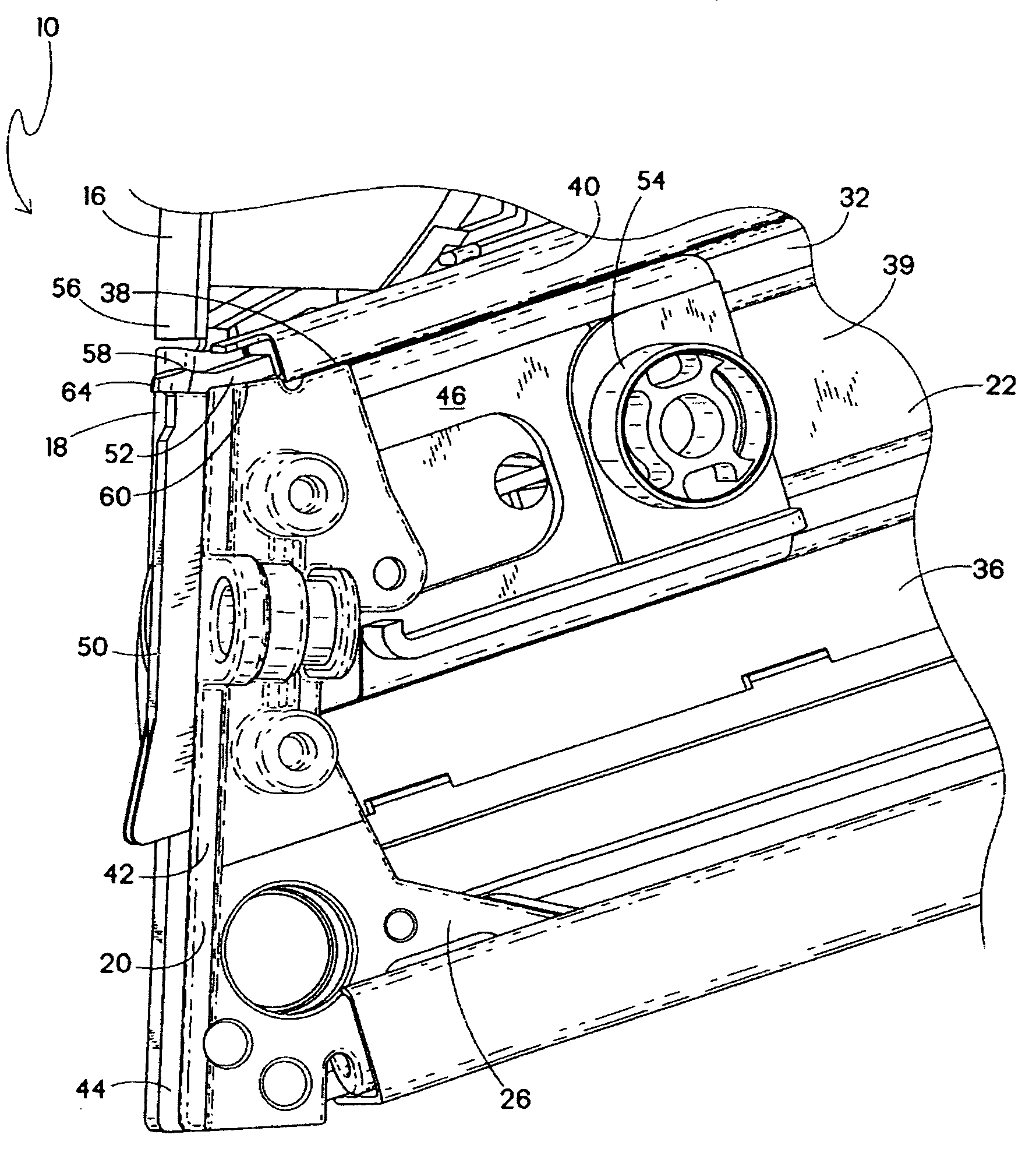 Power nailer with driver blade blocking mechanism magazine