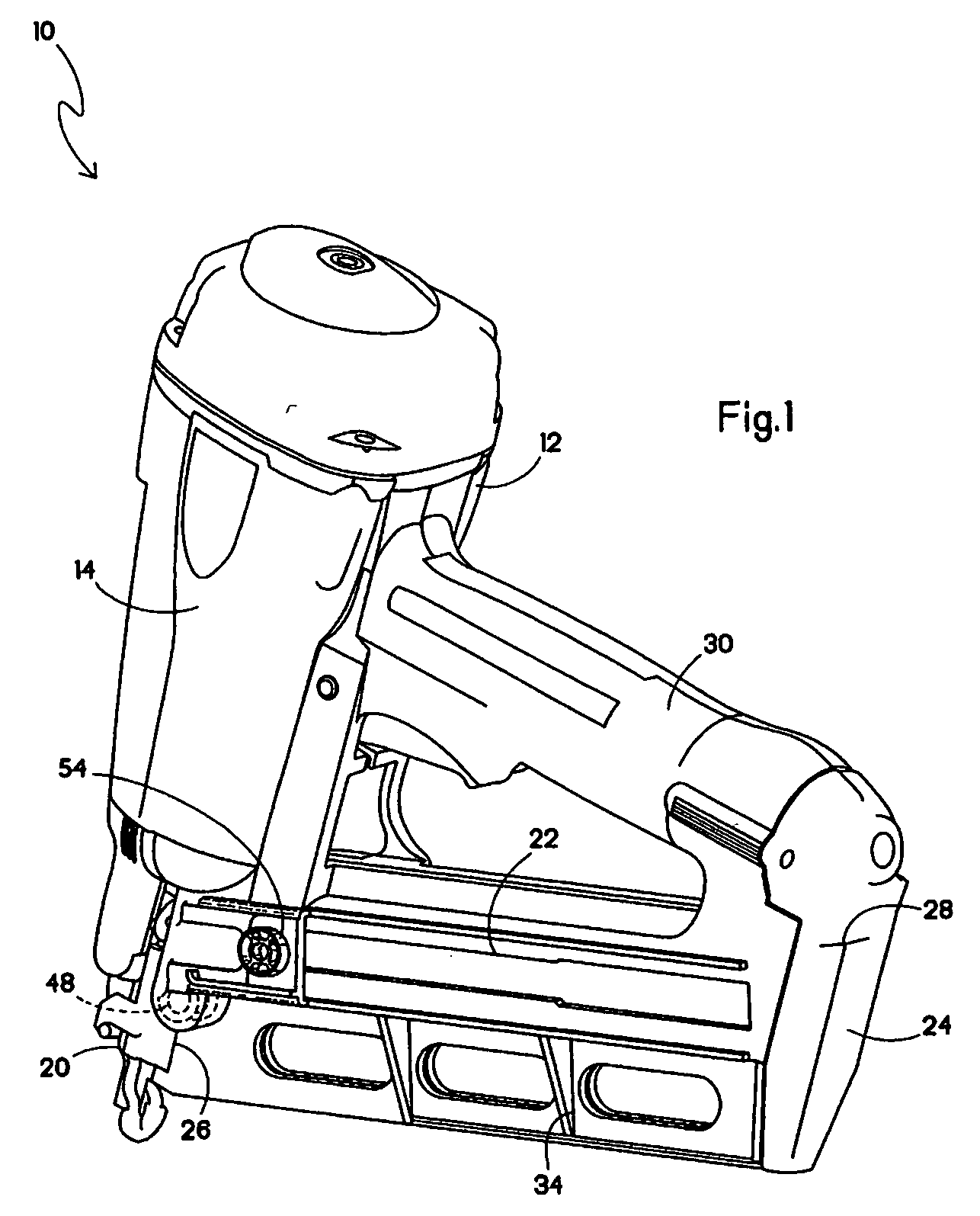 Power nailer with driver blade blocking mechanism magazine