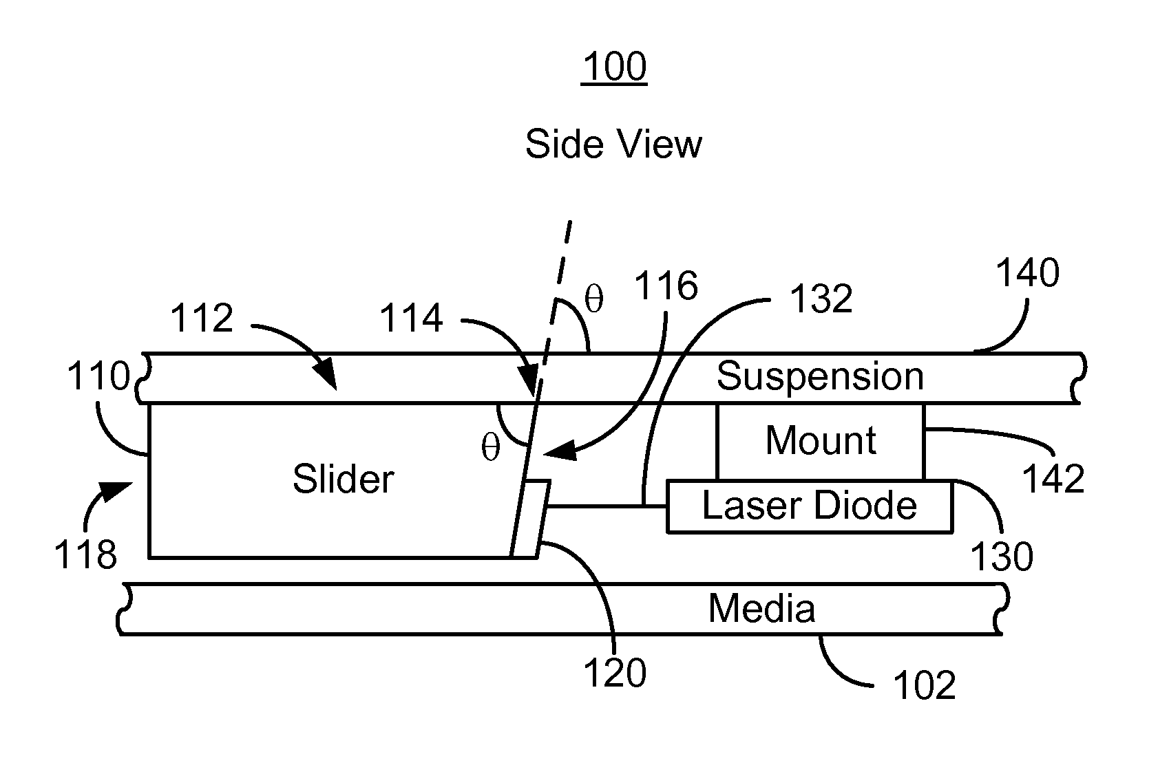 Method and system for coupling a laser with a slider in an energy assisted magnetic recording disk drive