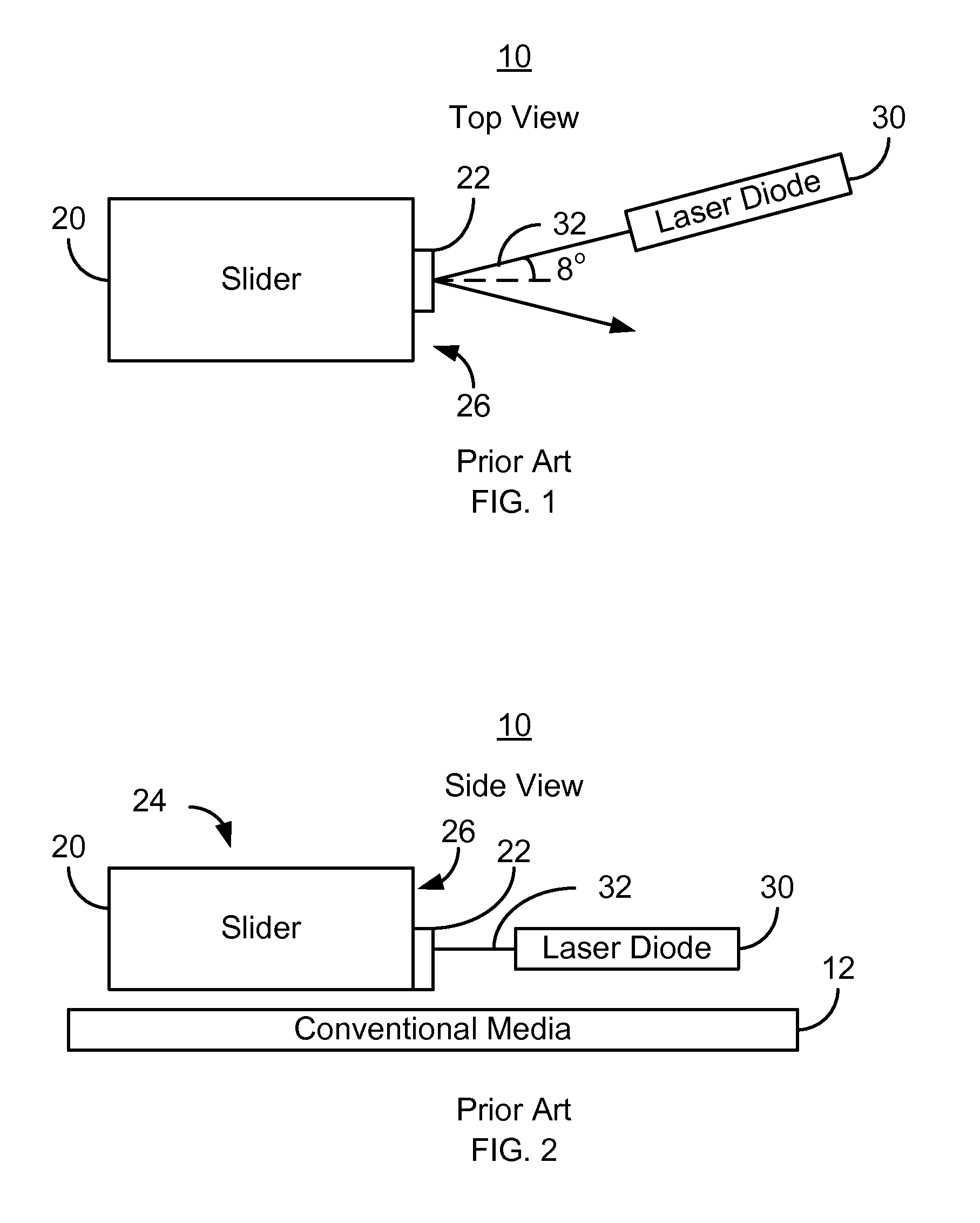 Method and system for coupling a laser with a slider in an energy assisted magnetic recording disk drive