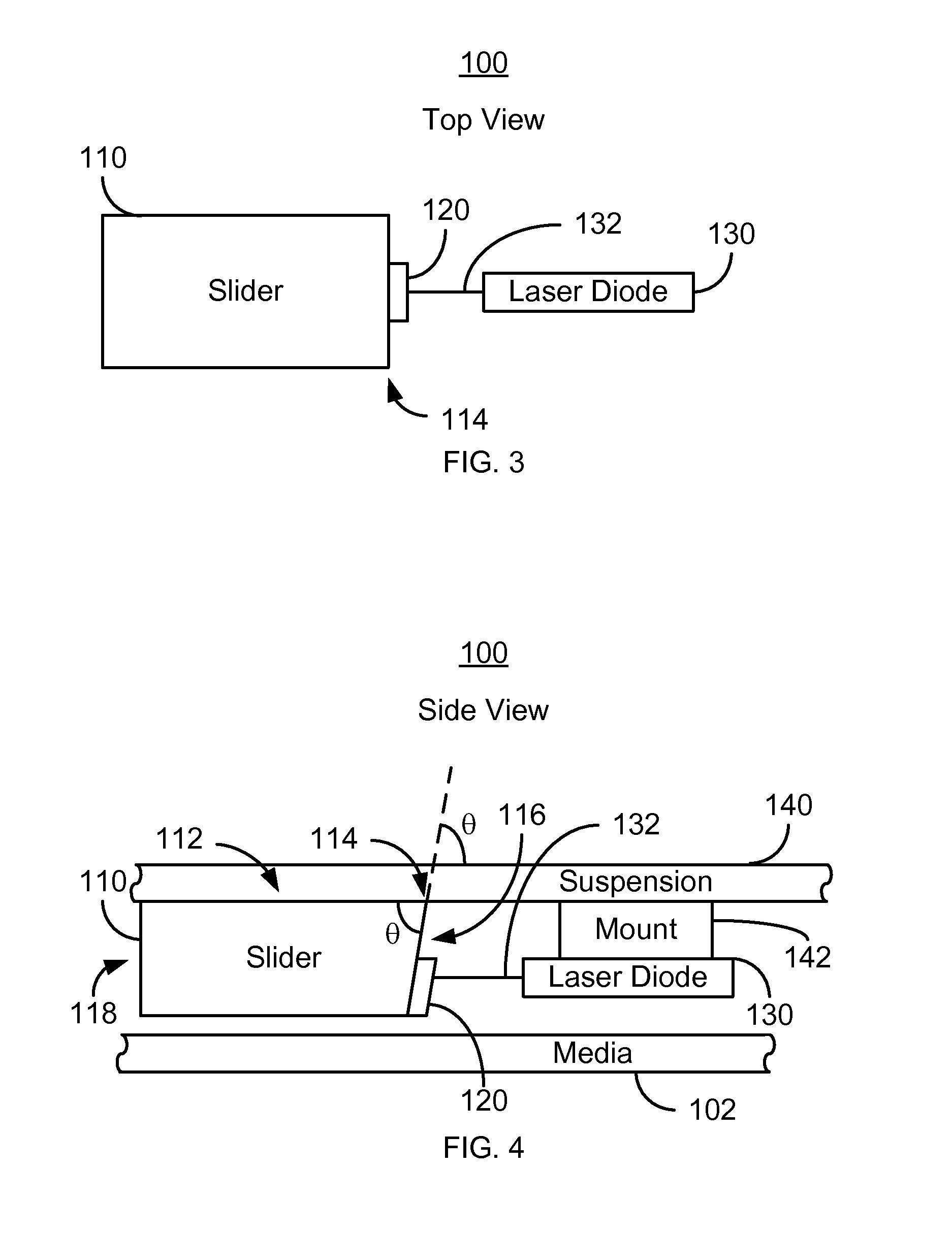 Method and system for coupling a laser with a slider in an energy assisted magnetic recording disk drive