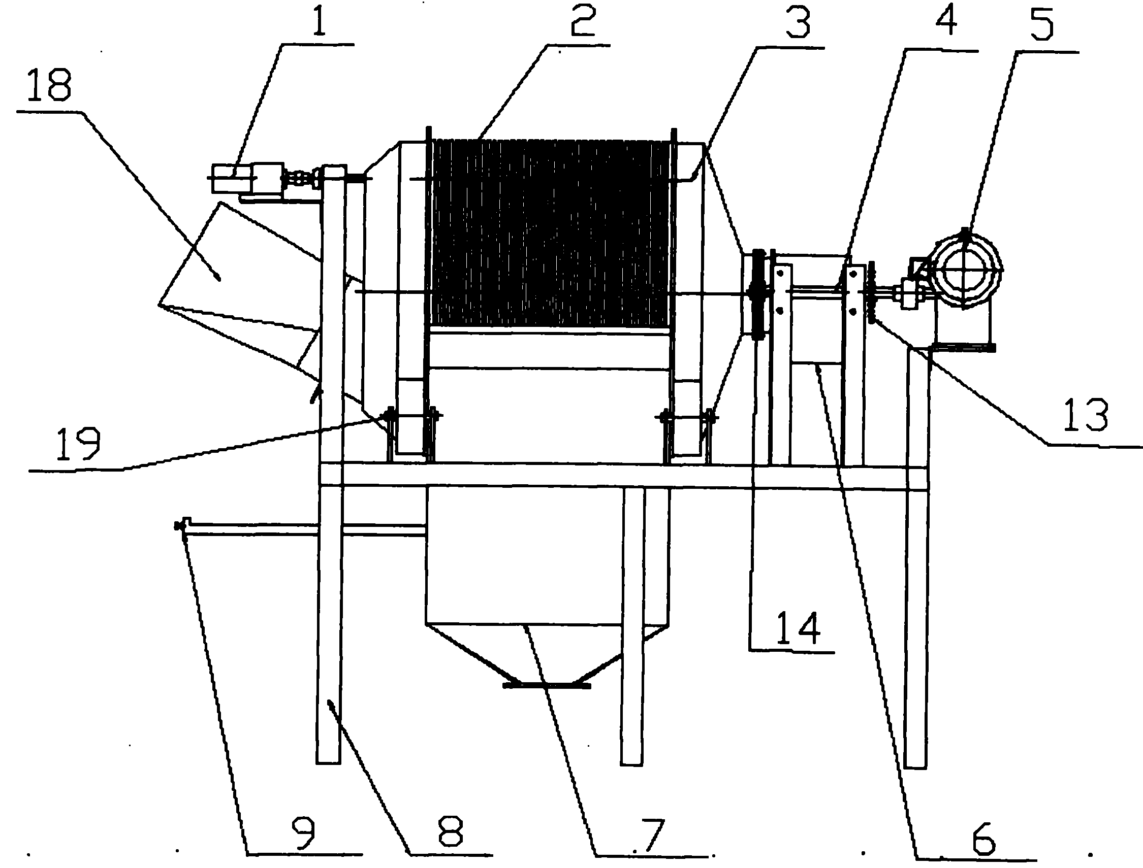 Kitchen garbage component sorting machine