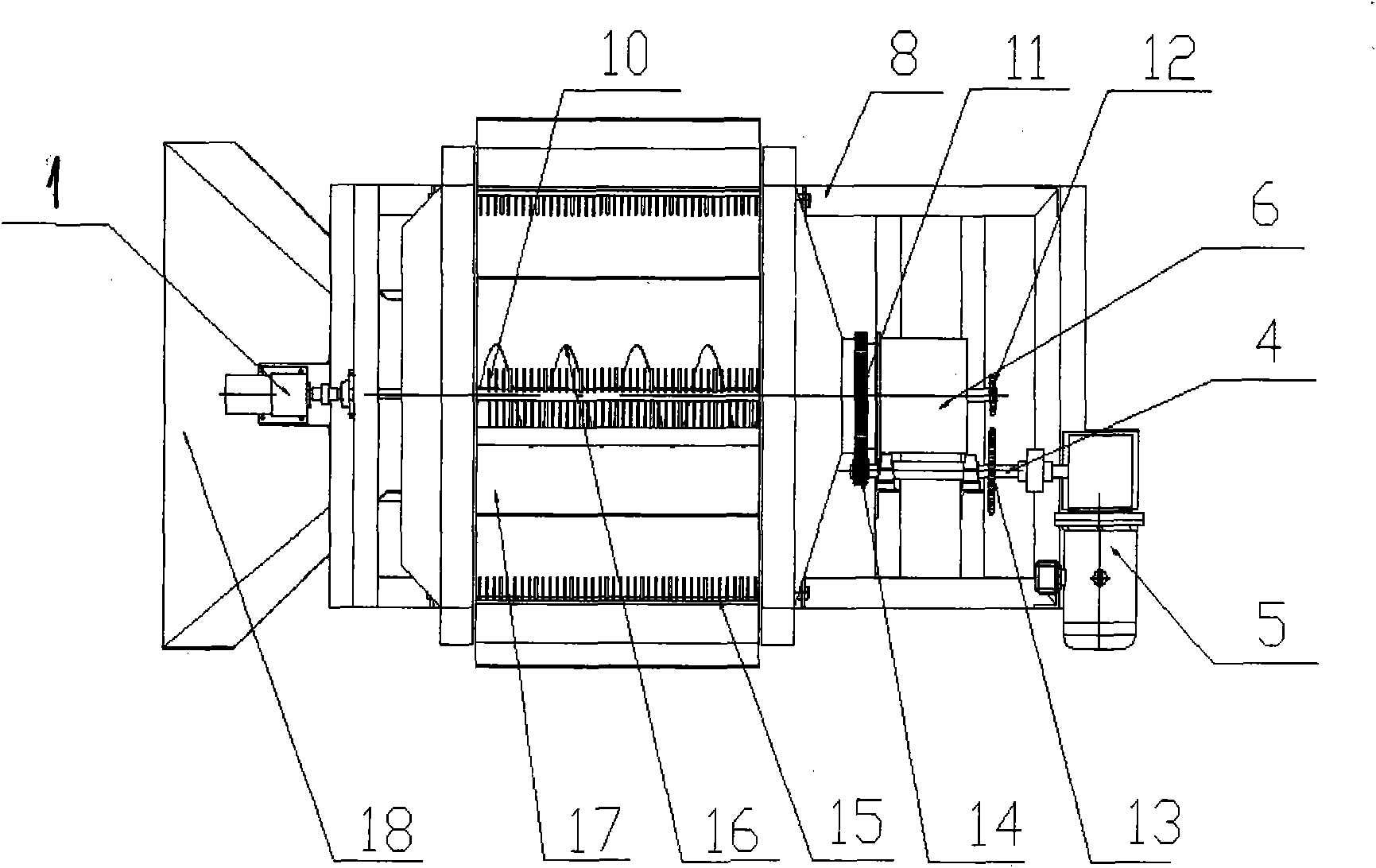 Kitchen garbage component sorting machine