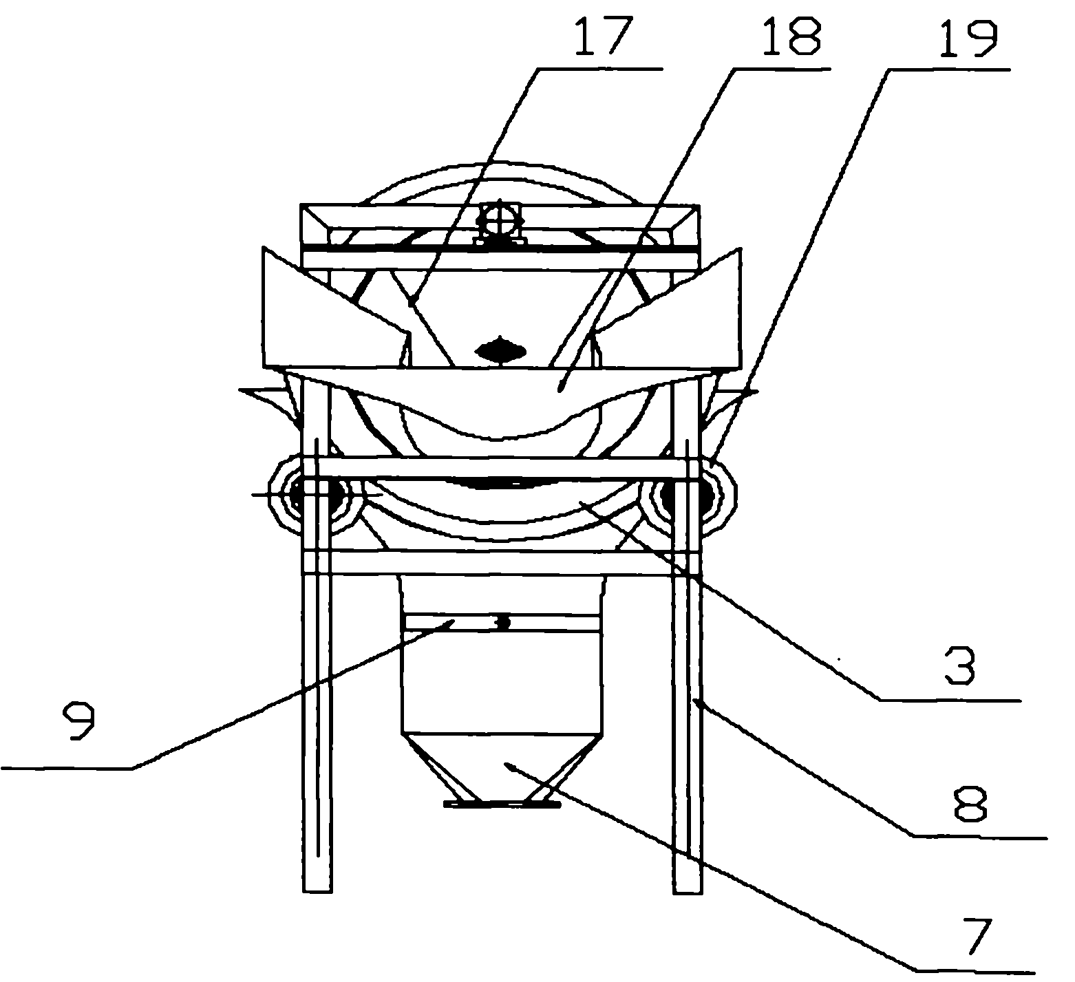 Kitchen garbage component sorting machine