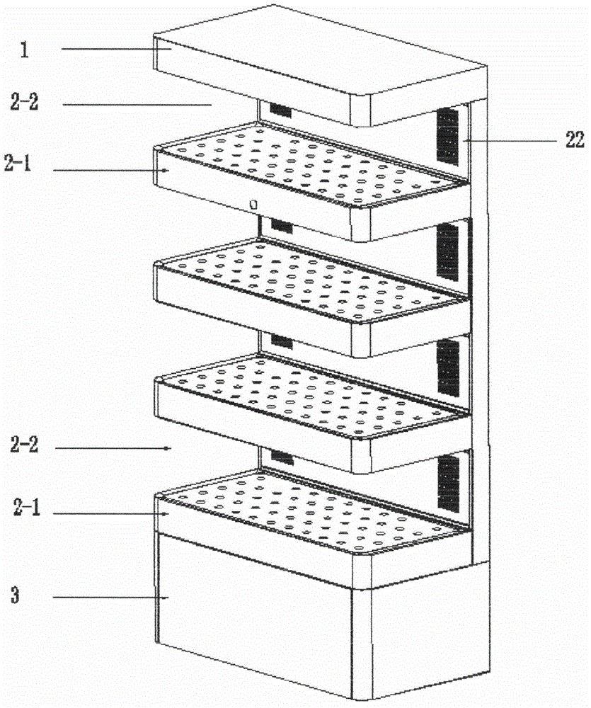 Intelligent hydroponic vegetable cultivating cabinet