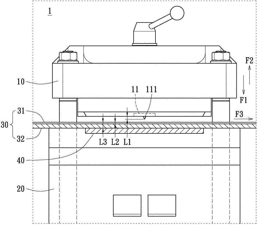 Die cutting machine detection method