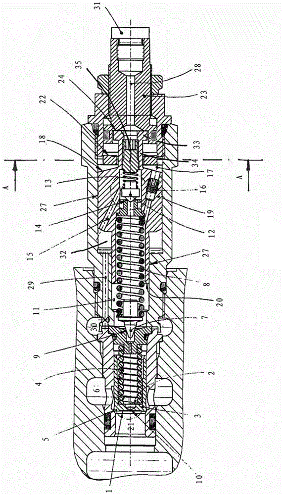 Pressure-limiting valve