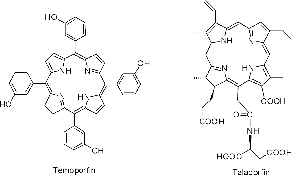 Tetrahydroporphin compound and preparation method and application thereof