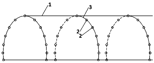 Water seepage and crack regional overall treatment method for open excavation tunnel of high speed railway