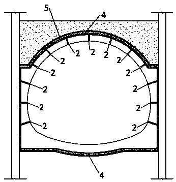 Water seepage and crack regional overall treatment method for open excavation tunnel of high speed railway