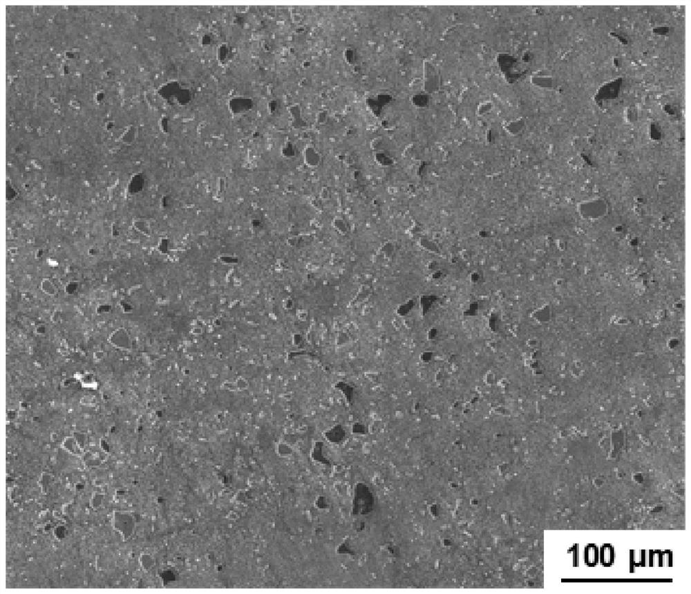 High-density cross-scale solid solution ceramic reinforced aluminum-based composite material and preparation method thereof