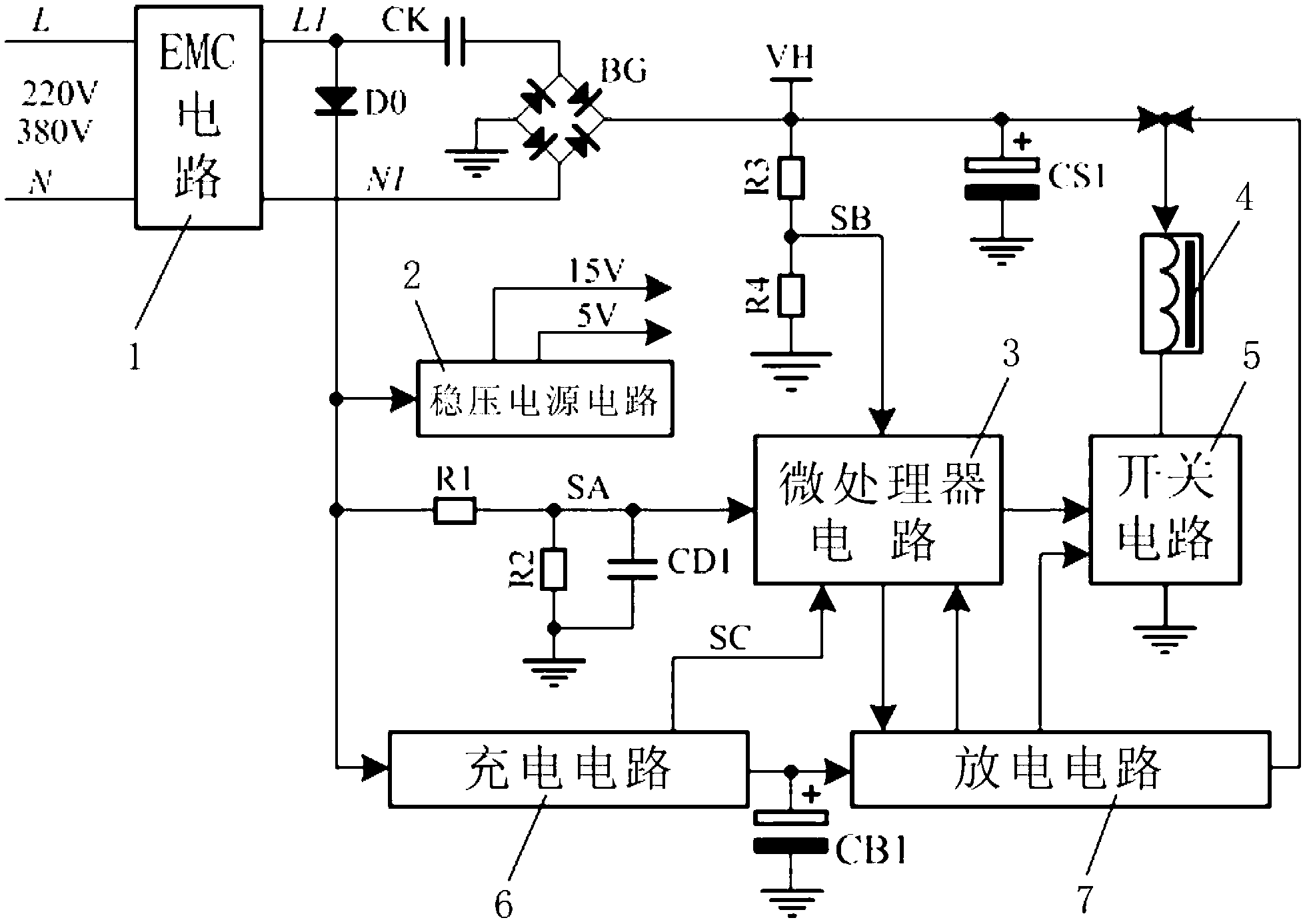 Zero-voltage delay release