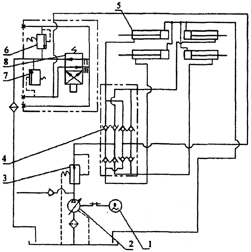 Hydrocylinder-type anti-rolling system used for crane