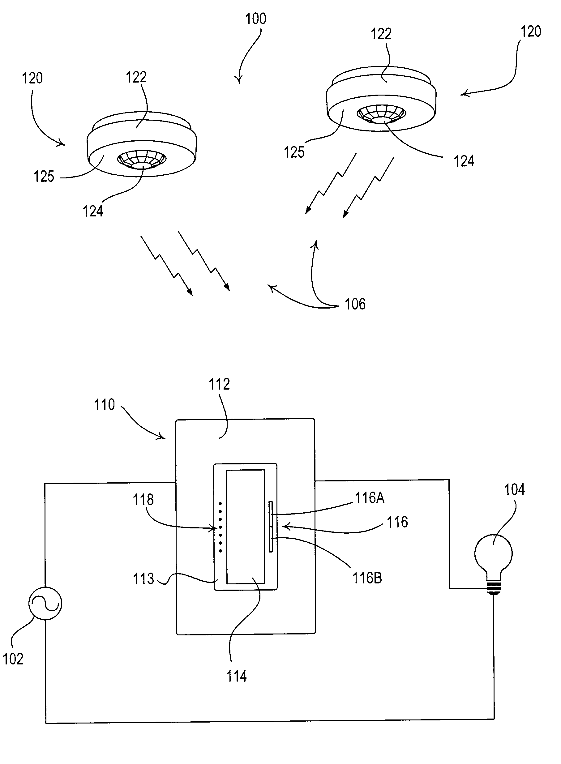 Radio-frequency lighting control system with occupancy sensing