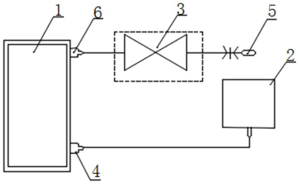 Air pressure type liquid path control device and shock wave physiotherapy device