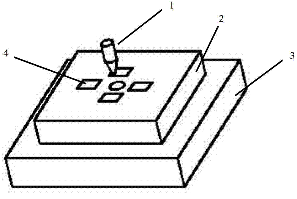 Method for testing processing residual stress of 'through-silicon via'-Cu structure