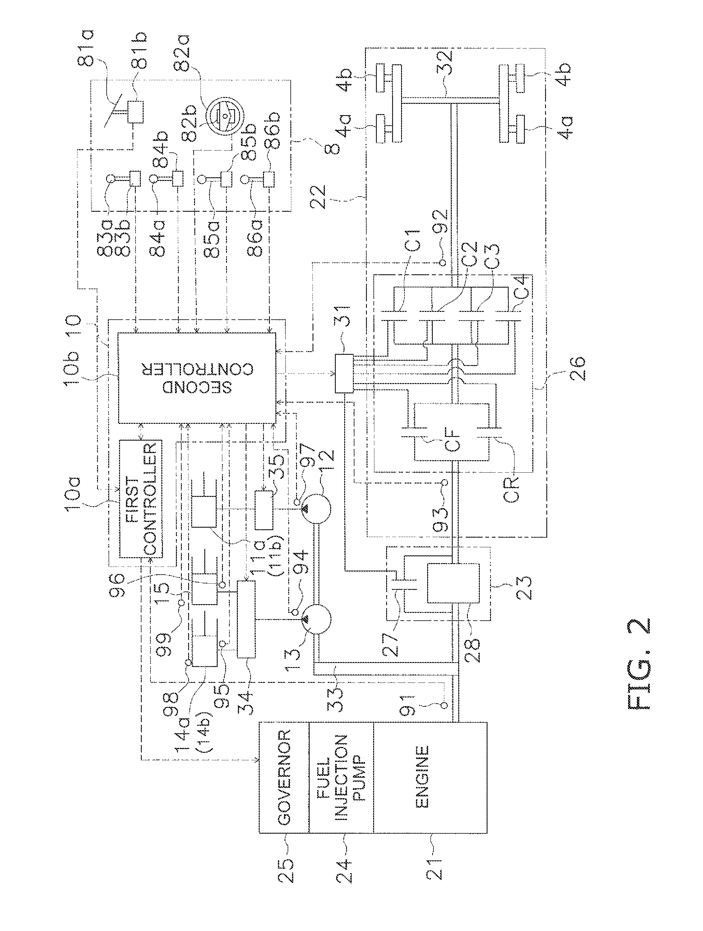 Work vehicle and work vehicle control method