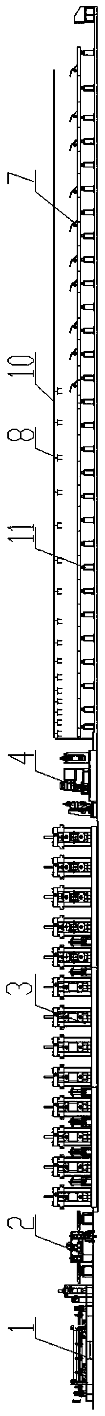 The connection method of continuous hot bending forming and closed welding process