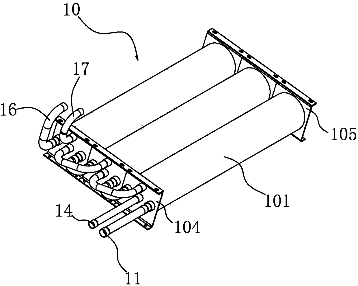 A casing condenser