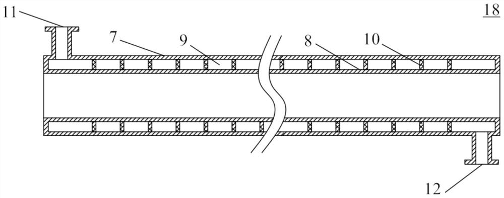 Gas-liquid reaction device as well as use method and application thereof