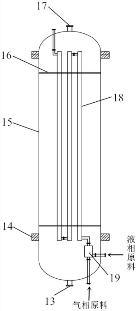 Gas-liquid reaction device as well as use method and application thereof