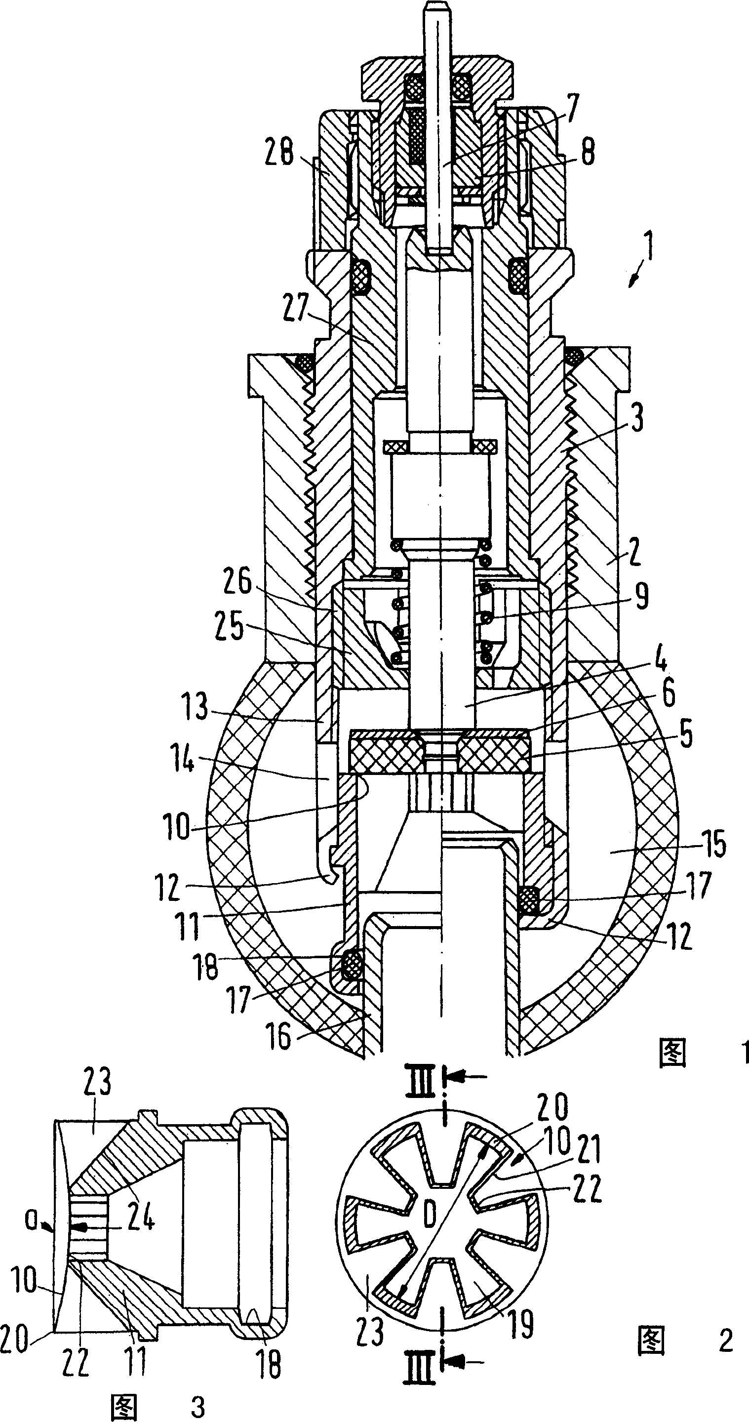 Heating body valve