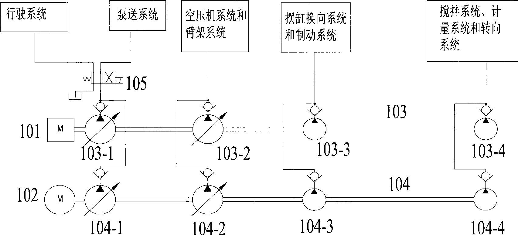 Power drive apparatus for concrete wet sprayer and concrete wet sprayer