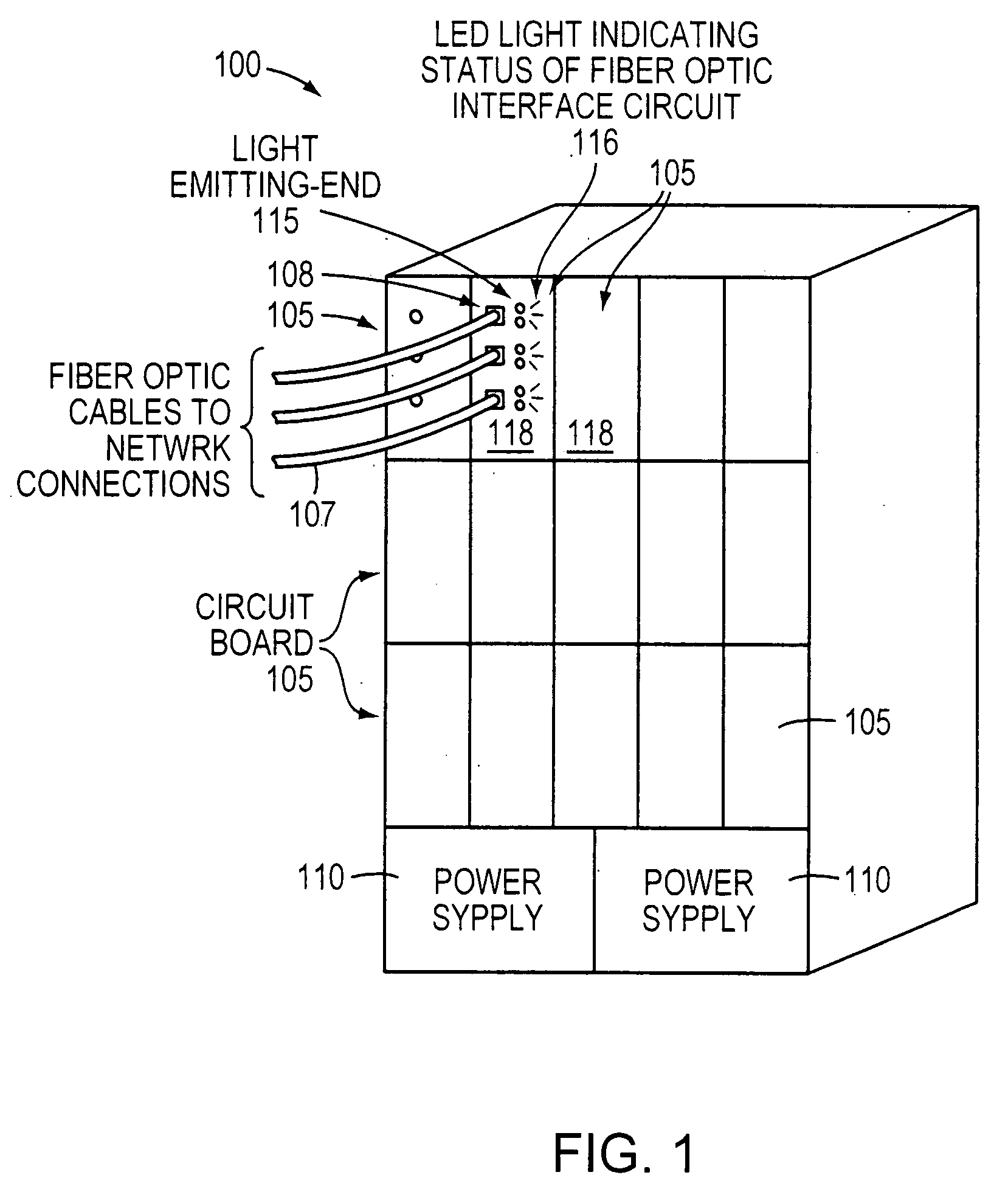 Method and apparatus for providing optical indications about a state of a circuit