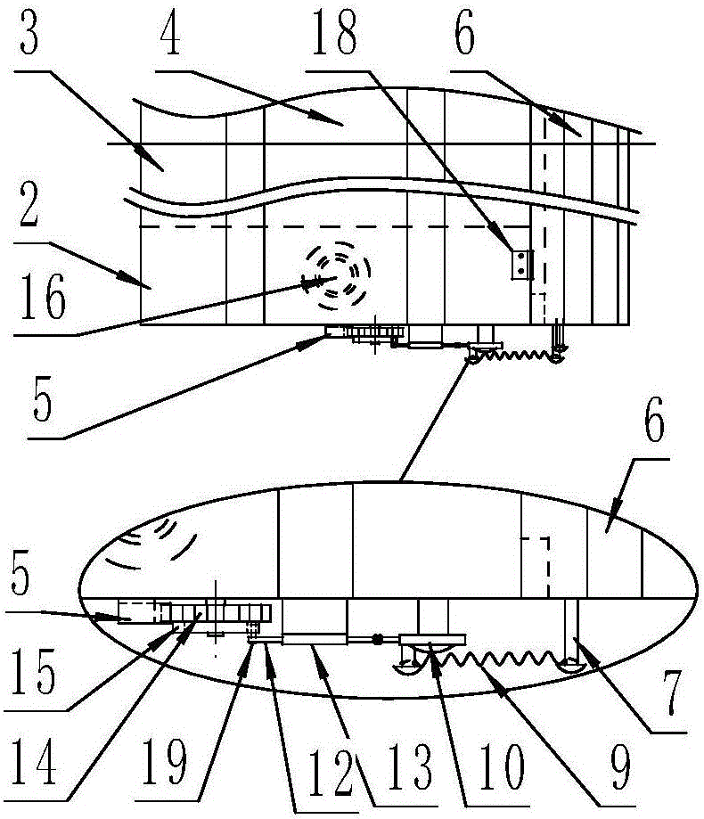 Tension spring type public seat