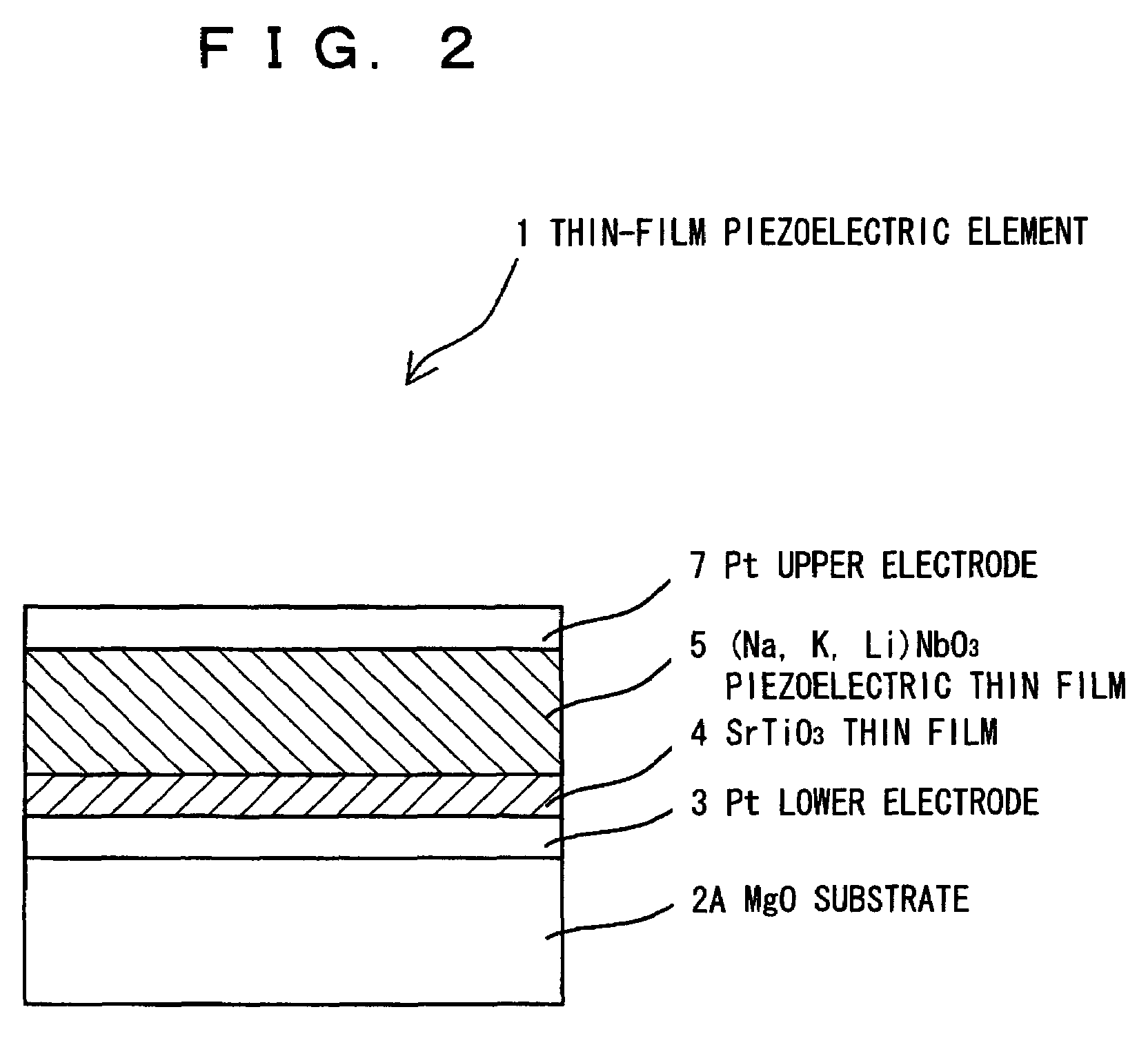 Piezoelectric thin film element