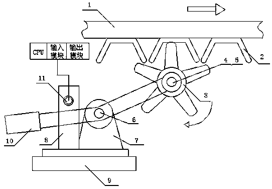 Stripping failure detection, alarming and secondary knocking unit for 20kg aluminum ingot continuous caster