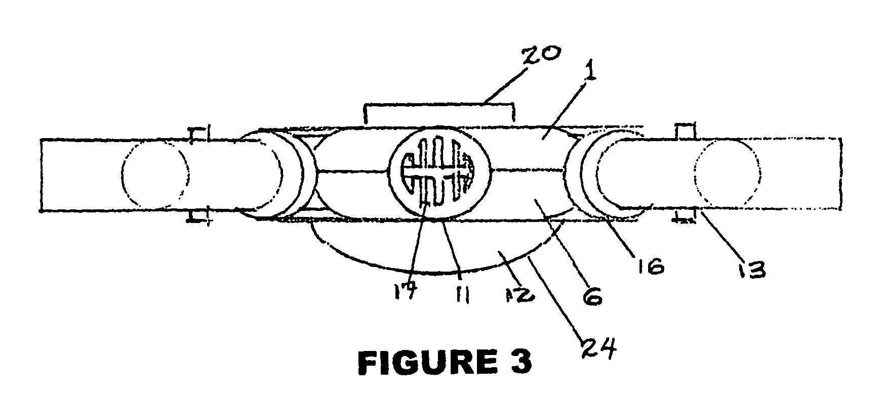 Double tang design articulating hub assembly