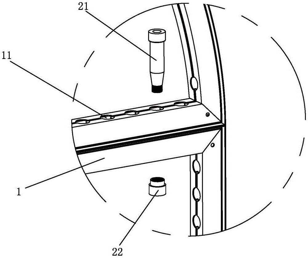 Booth combined frame